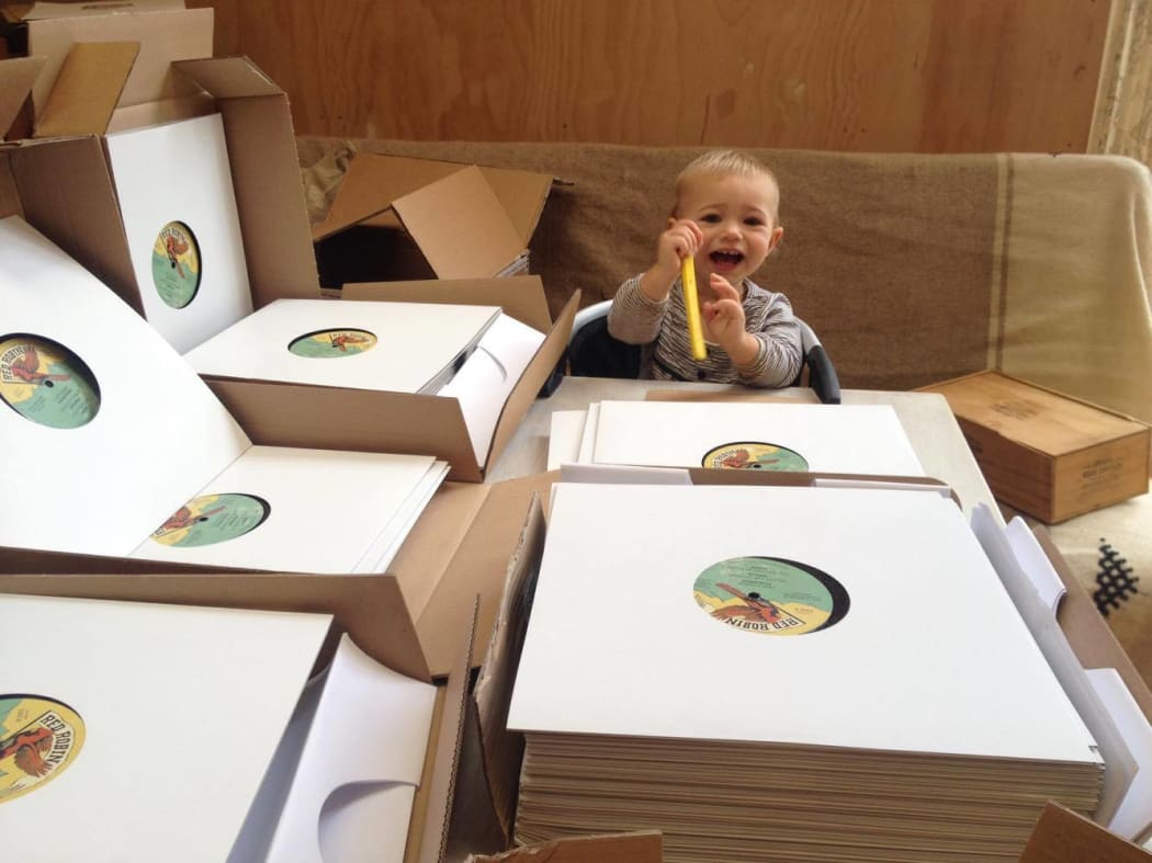 Michael's daughter in Te Mata at distribution centre
