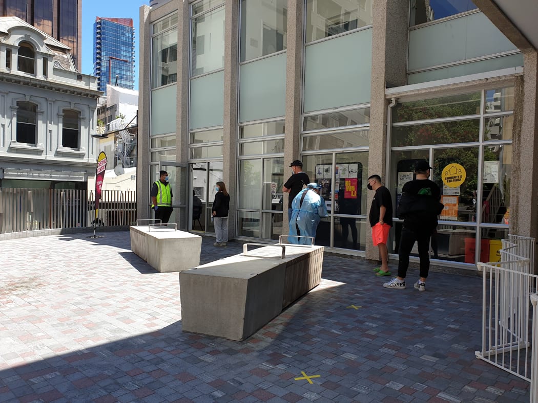 Covid-19 testing in Auckland - At the Ellen Melville Centre community testing centre off High Street. (14/11/2020)