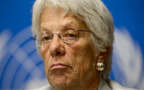 Former UN prosecutor Carla del Ponte of Switzerland.