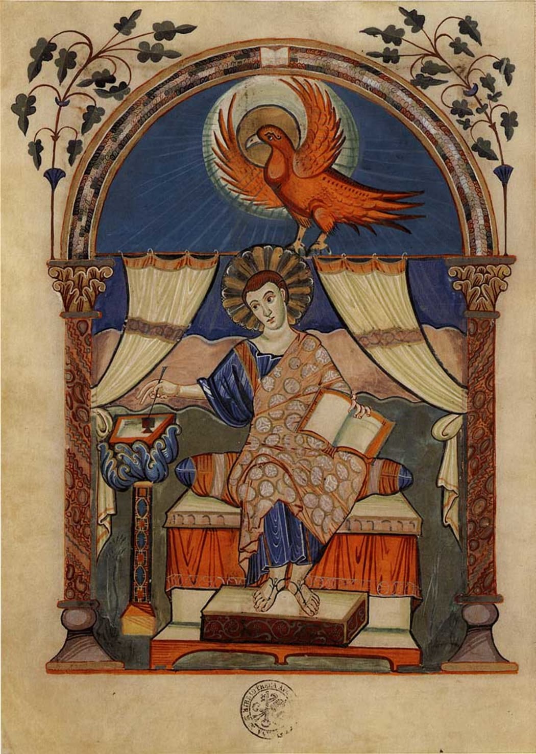 St John the Evangelist - Codex Aureus of Lorsch