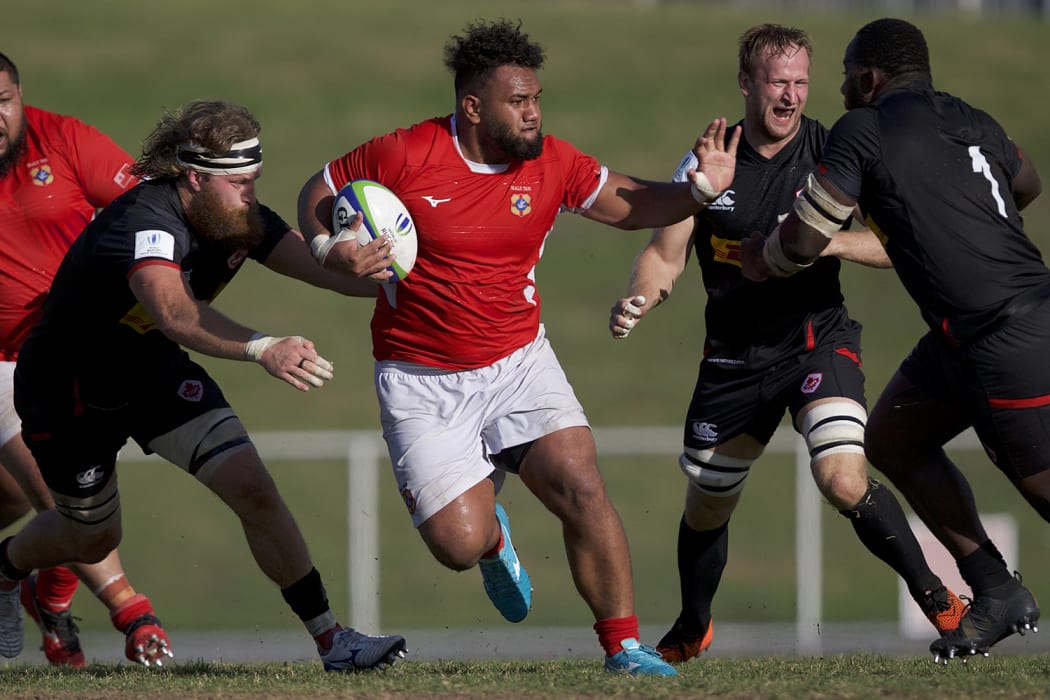 Tonga replacement forward Sione Vailanu impressed for Tonga, scoring a try and making several damaging runs