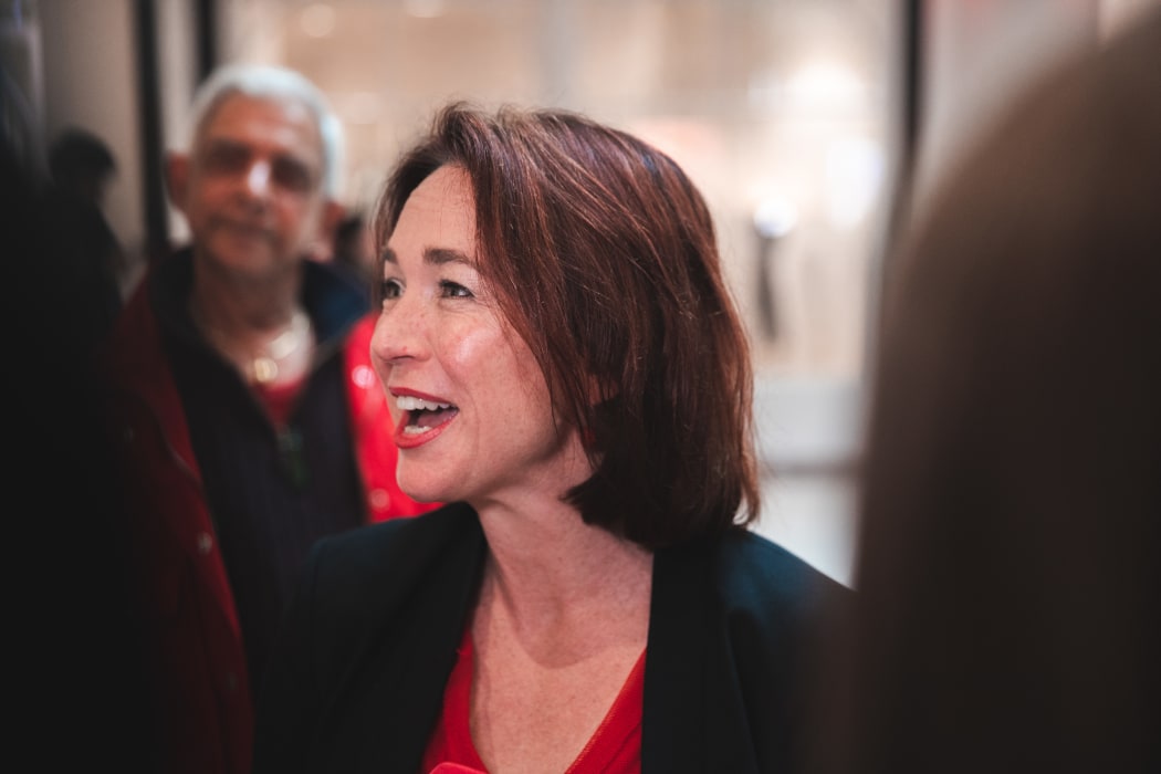 Hutt South Labour candidate Ginny Andersen on the campaign trail.