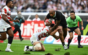 Mark Telea.
All Blacks v Japan rugby union test match. Lipovitan-D Challenge Cup, Nissan Stadium in Yokohama, Japan Saturday 26 October 2024. © Mandatory photo credit: TSUTOMU KISHIMOTO/ PHOTOSPORT