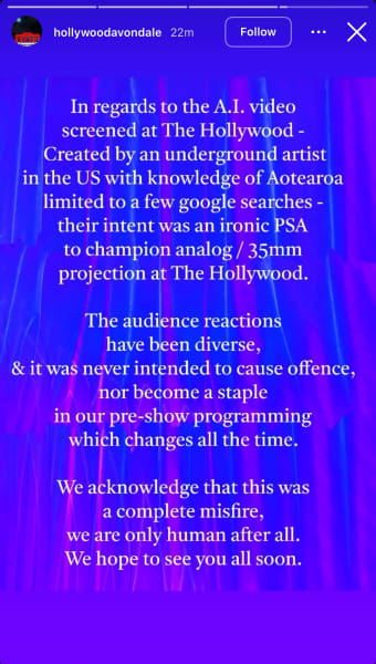 Statement from Hollywood Avondale