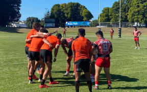 The Tonga sevens team played games against two All Blacks Sevens teams in February.