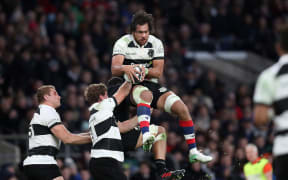Steven Luatua playing for the Barbarians.