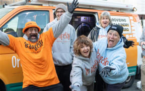 Orange Sky van.