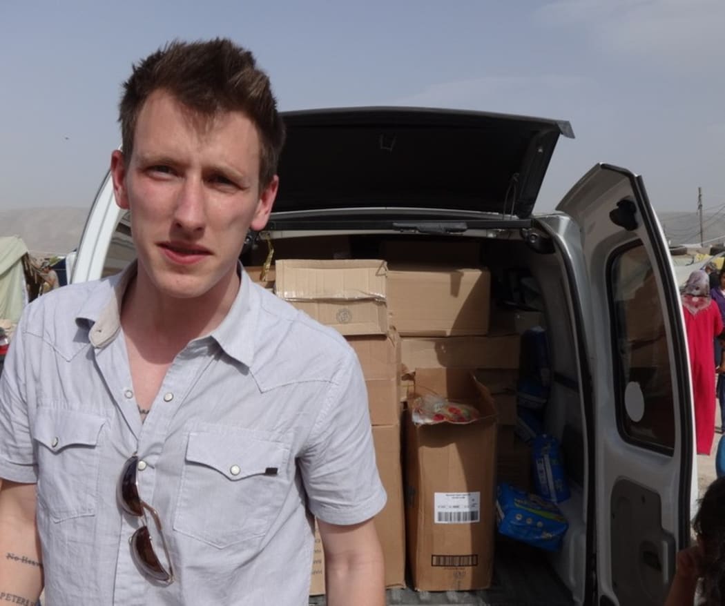 Peter Kassig on the Syrian border before being taken captive.