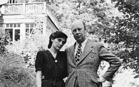 Prokofiev with second wife Mira Mendelssohn