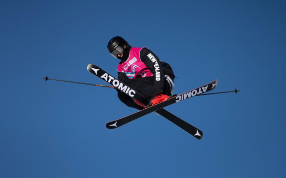 Ben Barclay NZL in action during the Freestyle Skiing  Freeski Slopestyle at Leysin Park The Winter Youth Olympic Games,