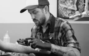 Craig Lee at his Union Tattoo shop in Wellington