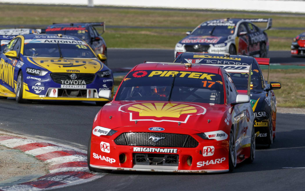 Championship leader Scott McLaughlin wins race 1 of the Truck Assist Winton SuperSprint Event 6 of the Virgin Australia Supercars Championship, Winton, Victoria. Australia. 25th May 2019.