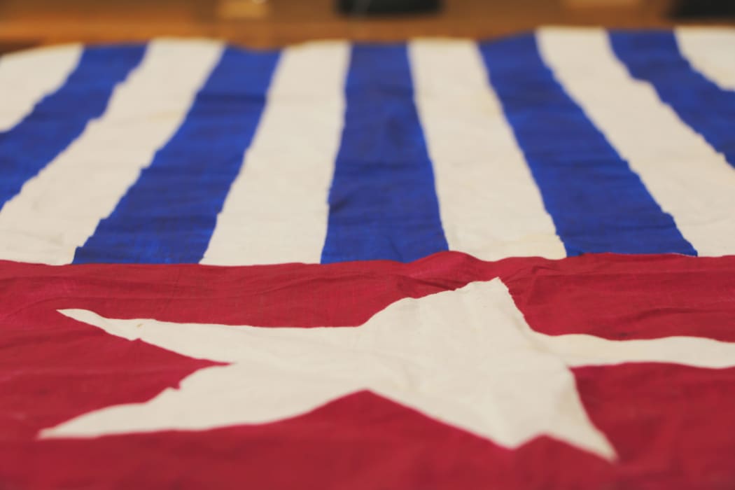 The Morning Star flag a symbol of the West Papuan Independence movement. It was first raised on 1 December 1961 prior to the territory coming under administration of the United Nations Temporary Executive Authority.