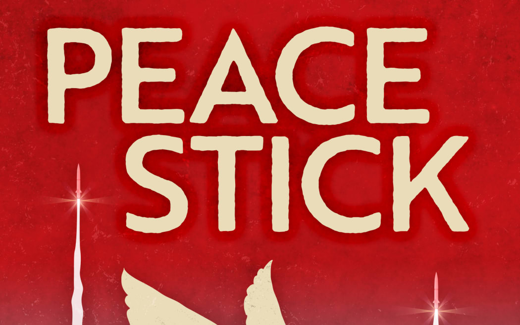 Cover of Stephen Johnson's novel 'Peace Stick' featuring a white dove