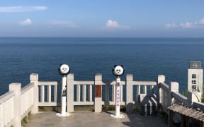 A view of the Taiwan Strait from Pingtan, Fuzhou City, Fujian Province, China.