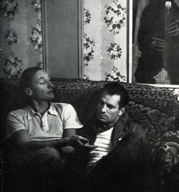 William Burroughs and Jack Kerouac - New York City 1953. Photo by Allen Ginsberg.