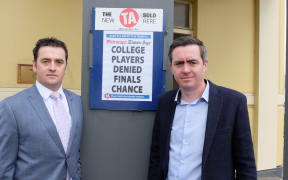 Wairarapa Times Age owner Andrew Denholm and editor Seamus Boyer