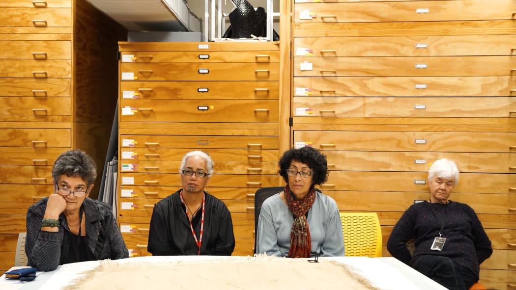 Christina Wirihana, Awhina Tamarapa, Rangi Te Kanawa and Dr Maureen Lander deep in thought.