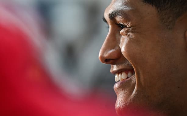 Roger Tuivasa-Sheck ahead of his 150th Warriors NRL match. New Zealand Warriors NRL rugby league training and media session and at Go Media Stadium, Auckland,