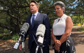 National Party leader Simon Bridges and deputy leader Paula Bennett.