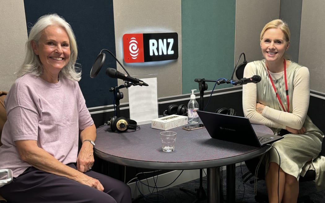 Judy Bailey and Mihi Forbes in the RNZ studio for playing favourites.