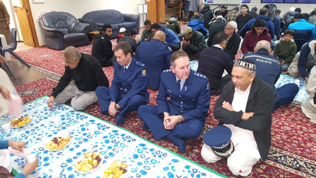 Officers joined Muslims for Iftar at NZMA's Islamic centres and mosques this year.