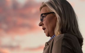 Liz Cheney gives a concession speech on 16 August, 2022 in Jackson, Wyoming, after being defeated in her primary race by Wyoming Republican congressional candidate Harriet Hageman.