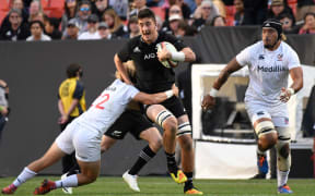Josh Lord playing against the USA.