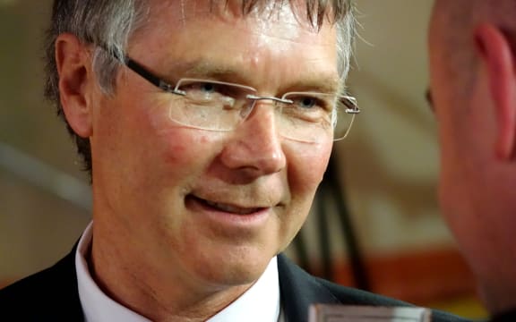 David Parker on election night in Auckland.