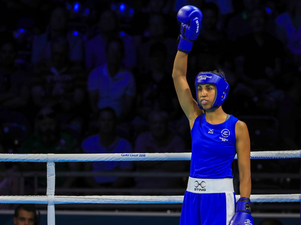 New Zealand's Alexis Pritchard, Boxing, 57kg Women. Commonwealth Games, Gold Coast, Australia. Saturday 7 April, 2018. Copyright photo: John Cowpland / www.photosport.nz