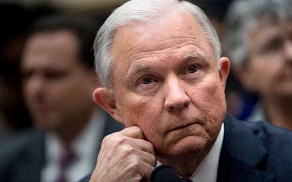 US Attorney General Jeff Sessions at a House Judiciary Committee hearing.