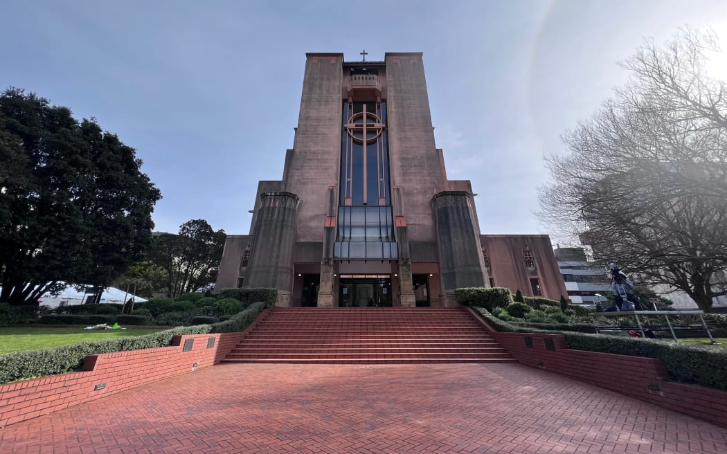Wellington Cathedral of St Paul, where the State Memorial Service for Queen Elizabeth II was being held on Monday 26 September 2022.