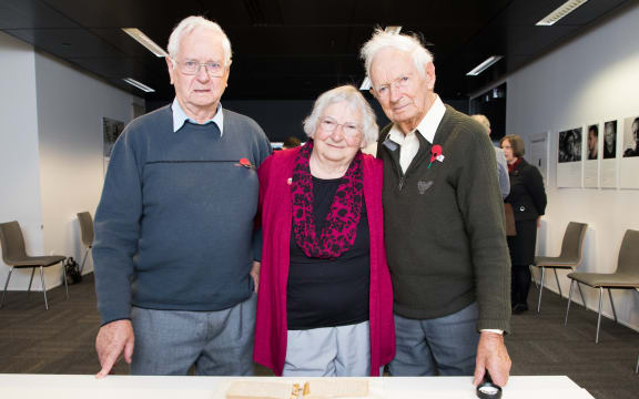 The children of Hartley Valentine Palmer: Noel Palmer, Margaret Kearns, and Ellis Palmer.