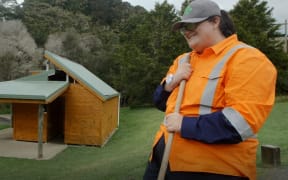 Kathleen Chalmers and the Hunua Toilets