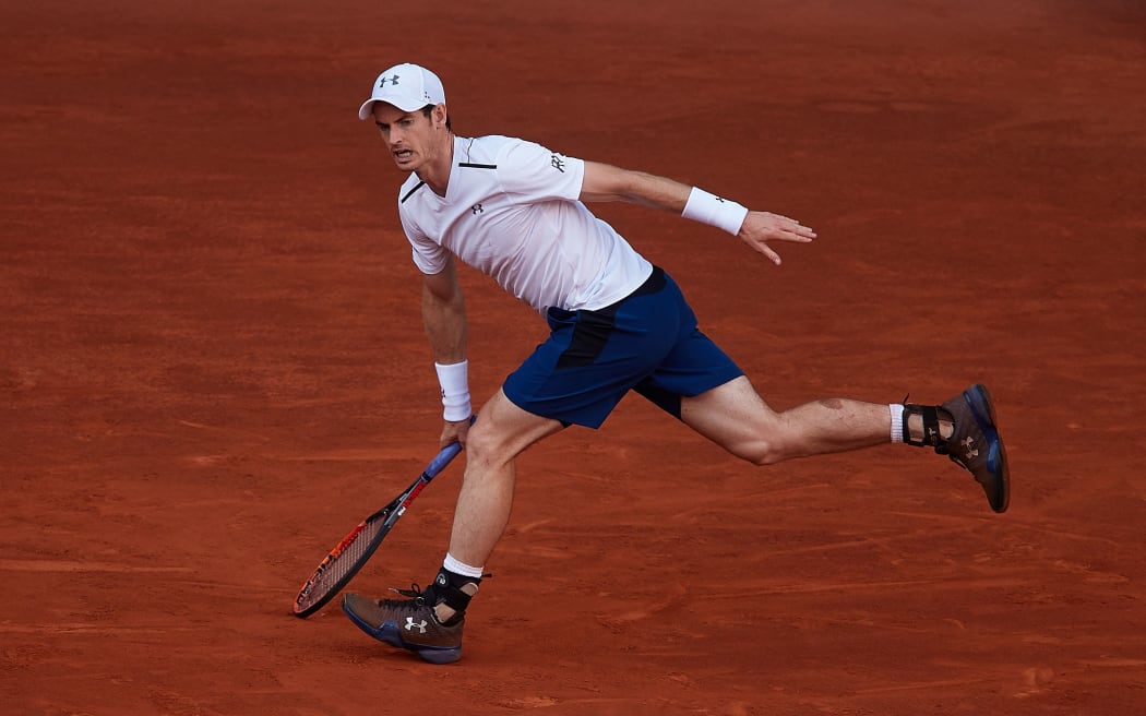 Andy Murray playing in Madrid 2017.