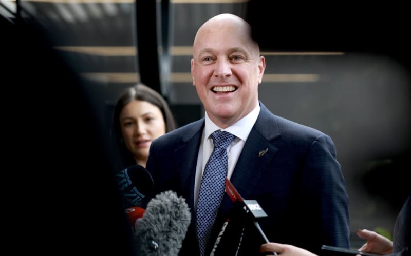 Watch: National Party leader Christopher Luxon speaks to media | RNZ
