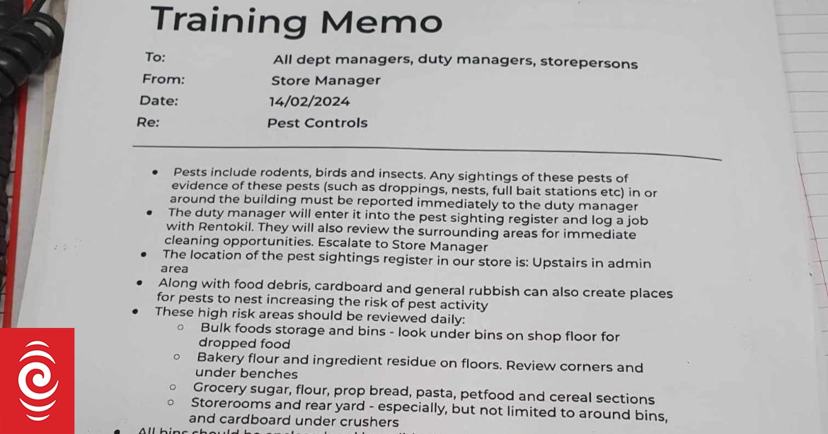 All Woolworths stores on look-out for rodents, birds or insects - leaked memo - Vimarsana News