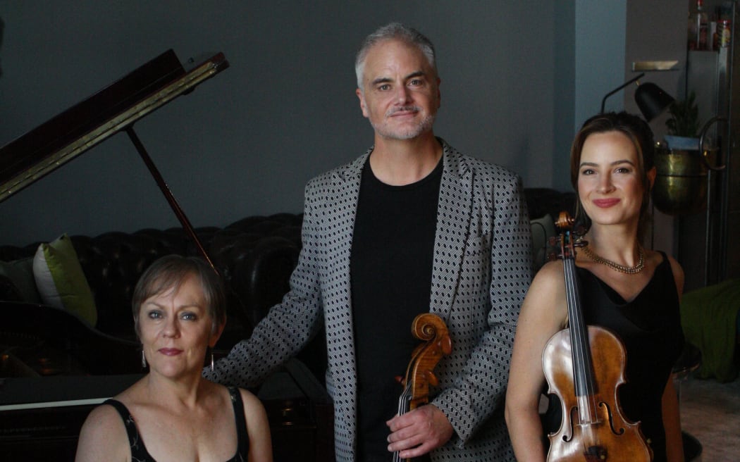 Musicians (from left) Sarah Watkins, Ashley Brown and Amalia Hall