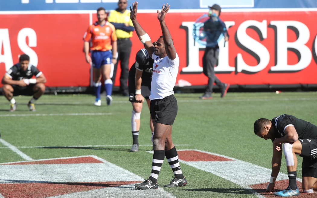 Fiji beat New Zealand at Las Vegas Sevens 2017.
