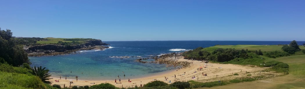 Little Bay in NSW, Australia, is a beach semi-circular in shape and enclosed by headlands to the south and north. Its narrow entrance provides significant shelter from prevailing sea conditions.