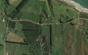Otamarakau Valley Road in Pukehina runs for several kilometres off SH2.