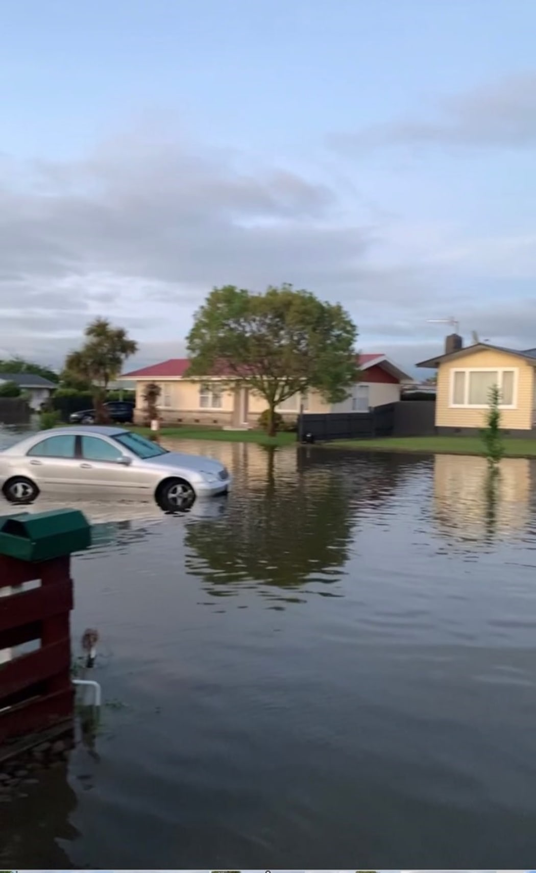 Napier floodwaters