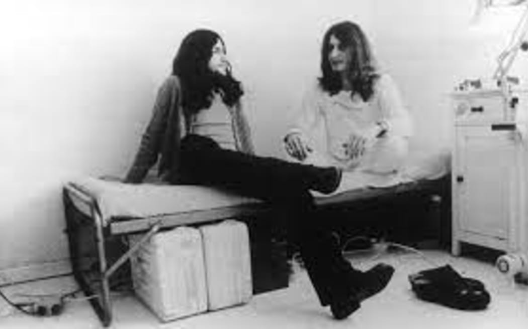 Neu! Band members Klaus Dinger and Michael Rother