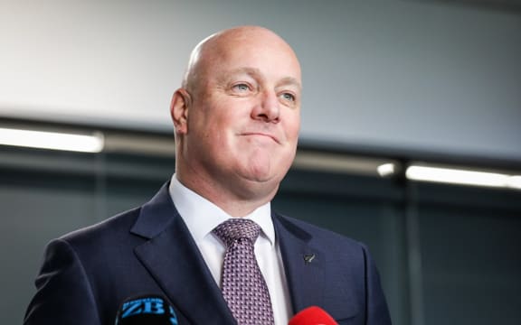 National Party leader Christopher Luxon speaking in Christchurch, 16 August, 2022.
