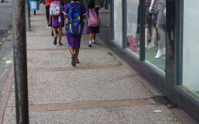 School children in Fiji's capital, Suva.