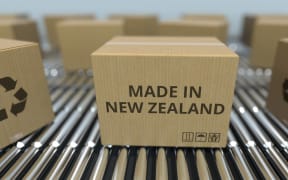 Stock image of boxes with Made in New Zealand stamped on the side.