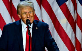 Former US President and Republican presidential candidate Donald Trump speaks during an election night event at the West Palm Beach Convention Center in West Palm Beach, Florida, on November 6, 2024. - Republican former president Donald Trump closed in on a new term in the White House early November 6, 2024, just needing a handful of electoral votes to defeat Democratic Vice President Kamala Harris. (Photo by Jim WATSON / AFP)