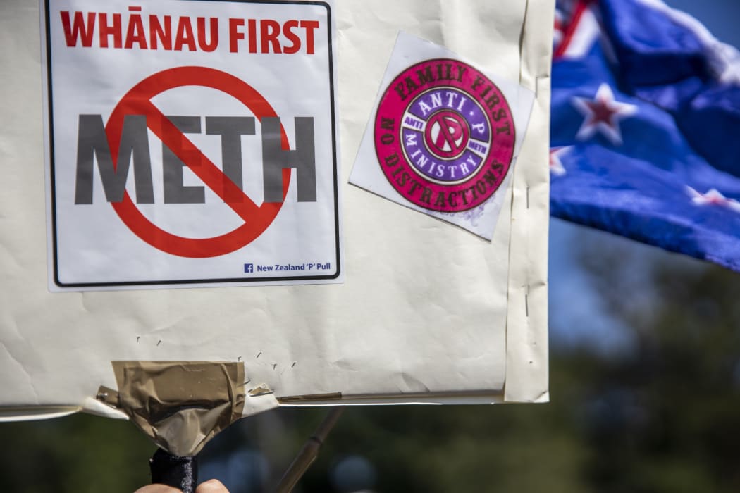 In January, 2019, the Anti-P Ministry held a hikoi in Kawerau to protest against meth use in the rural Bay of Plenty town. New Zealand Herald photograph by Mike Scott