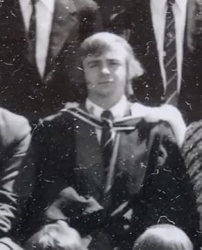 Ian Wilson in a Dilworth School photograph in 1975.
