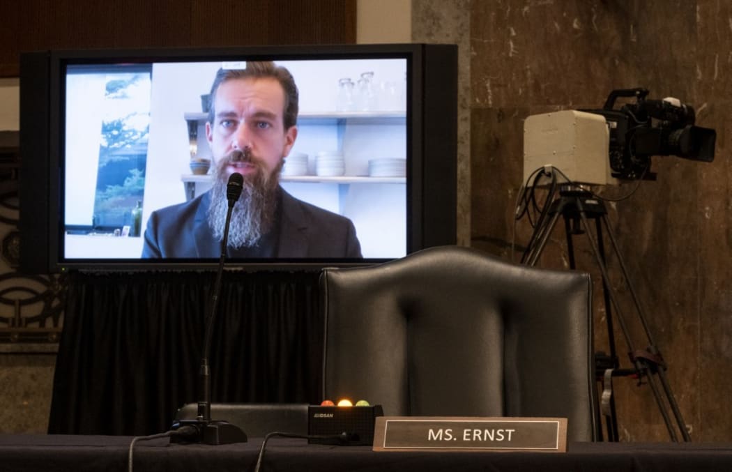 WASHINGTON, DC - NOVEMBER 17: Jack Dorsey, Chief Executive Officer of Twitter, testifies remotely during the Senate Judiciary Committee hearing on "Breaking the News: Censorship, Suppression, and the 2020 Election" on November 17, 2020 in Washington, DC.